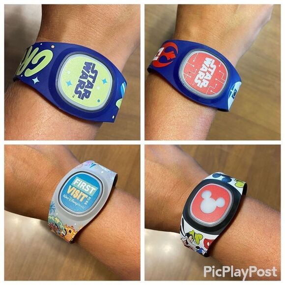 Lot of 4 Pre-Owned / Used Walt Disney World MagicBand+ bands w/ chargers - Picture 7 of 7